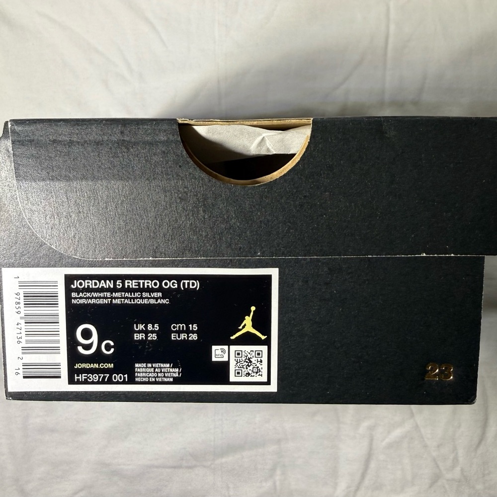 Jordan 5 Retro OG size 9 (TD)